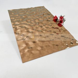 EX047 3D Water Ripple Corrugated Stainless Steel Plate Home Art Decoration Wall Panel Ceiling Stylish Stainless Steel <b>Sheets</b> - Product Image 5