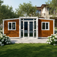 Maison mobile modulaire de haute qualité en structure acier de 40 pieds, préfabriquée, portable, extensible, pour appartement, bureau ou logement secondaire