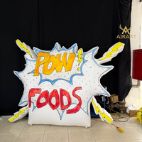 Panneau publicitaire gonflable en forme de lettre pour la promotion et la décoration