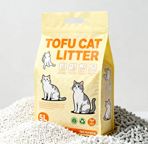 Lettiera per Gatti BENJIE in Tofu di Soia, Ecologica, Biodegradabile, a Bassa Polvere, Agglomerante, di Alta Qualità, in Confezione da 5kg - Product Image 1