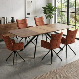 Free Sample Luxury Modern Mdf Rectangular Extendable 4 6 8 10 12 Person Seater Seats Furniture <strong>Space</strong> <strong>Saver</strong> Dining <strong>Table</strong> - Product Image 1
