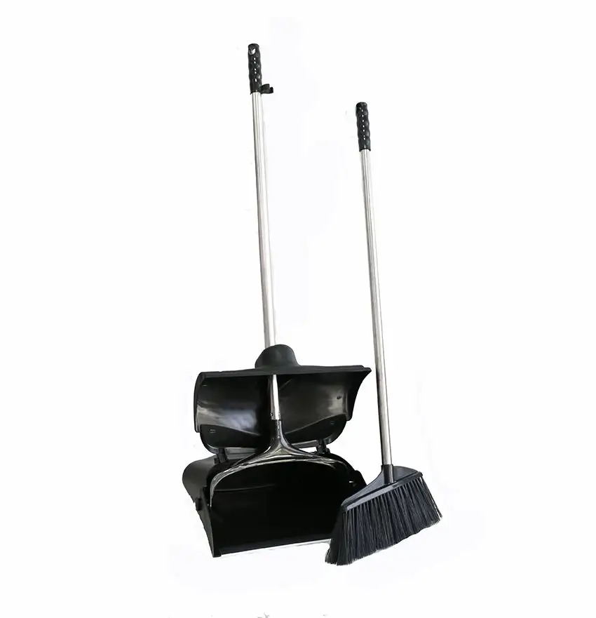 Dustpan Broom Combo Broom With Dustpan Lobby Dustpan And Broom Set With Plastic Brush Foldable