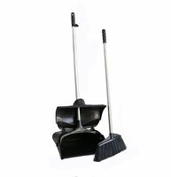 Foldable Dustpan and Broom Set with Plastic Brush, Lobby