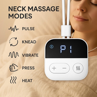 Masseur cervical portable à impulsions avec chaleur apaisante, ergonomique, pour soulager la spondylosis cervicale, rechargeable par USB, vente en gros