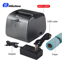 Impresora de Recibos de Escritorio Milestone MHT-L80G con 10% de Descuento, Impresora de Tickets de 3 Pulgadas y 80 mm, Compatible con Códigos QR, ESC POS, Impresora de Facturas en Existencia