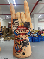 Modèle de main gonflable personnalisé pour Halloween avec éclairage intégré pour la décoration de scène