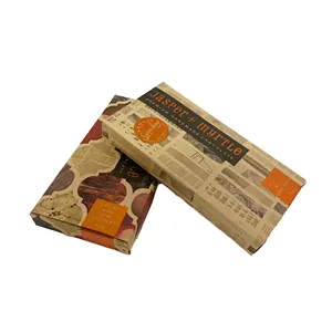 Custom hot stamping logo <strong>rum</strong> dark <strong>chocolate</strong> bar small empty kraft box - Product Image 1
