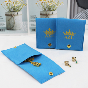 Top Ranking Custom Printed Microfiber Jewelry <b>Envelope</b> Pouch Faux Leather Suede <b>Gift</b> Wrapping Jewelry Packaging Bags with logo - Product Image 4