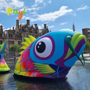 Pez Gigante Inflable de Calidad Comercial, Diseño Realista con Escamas Verdes y Vientre Blanco, para Exhibición en Eventos Deportivos de Pesca al Aire Libre - Product Image 6