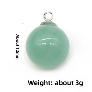 Ciondolo Sfera Rotonda da 12 mm in <span class=keywords><strong>Cristallo</strong></span> Curativo Quarzo Rosa <span class=keywords><strong>Occhio</strong></span> <span class=keywords><strong>di</strong></span> <span class=keywords><strong>Tigre</strong></span>, Mini Ciondoli a Sfera in Gemma Naturale per Creazione Collane - Product Image 5