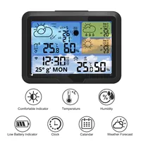 Nouveau capteur de température et d'humidité intérieur/extérieur sans fil, alimenté par batterie, contrôlé par application Tuya Smart WiFi, avec prévisions météo