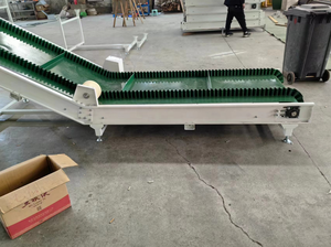 Woodchip yanak eğimli Cleat PVC/PU bantlı konveyör - Product Image 3