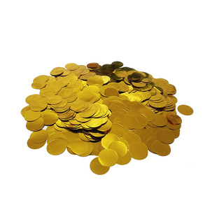 Confettis ronds métalliques pour célébration d'anniversaire - Product Image 2