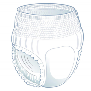 Japan <strong>Adult</strong> <strong>Diaper</strong> Organic Cotton Bamboo Ultra Thick Super Thick Disposable King Size Medium XXL PE Backed Printed Design Free - Product Image 3