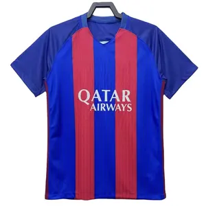 Groothandel Cf Home Barcelonaes Retro Voetbal Truien Messi Voetbalkleding Mannen Club Jersey