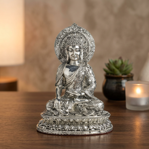 Buddha Idol <b>Statue</b> Premium Decorative Religious Figurine for Home Temple Meditation Decor Spiritual Gift Peace Symbol - Product Image 1