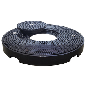 Ồn ào chống tĩnh nước chặt chẽ manhol bìa cho trạm xăng SMC Vật liệu thoát nước bìa với khóa - Product Image 6