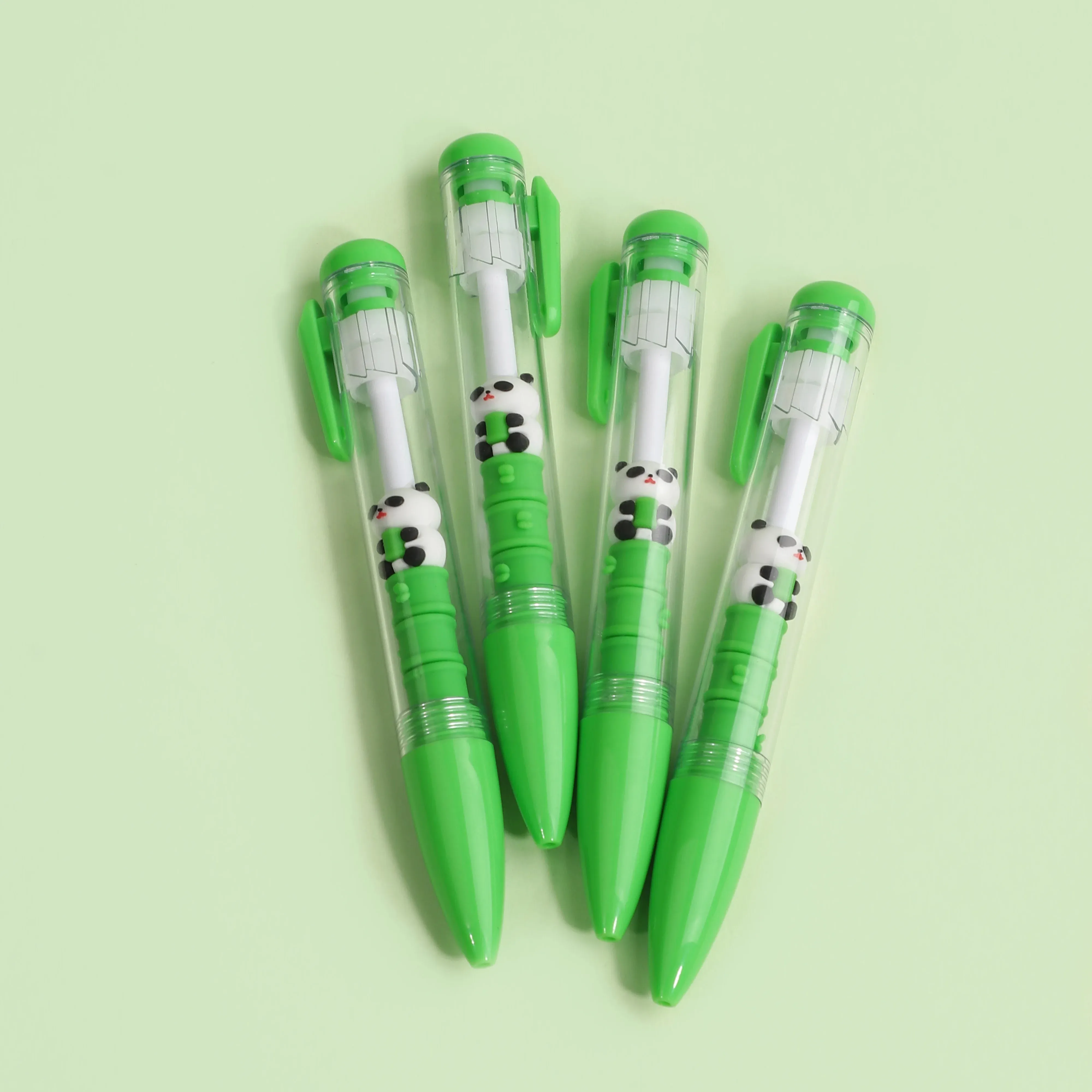 Penna carina con Logo personalizzato kuki a forma di animale panda graziose penne in gel di plastica