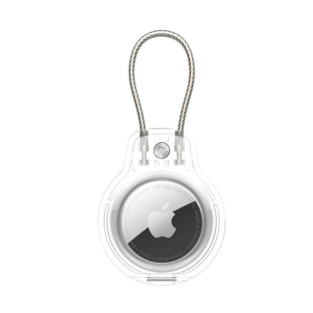 Weview Protective Case for Apple Airtag Shockproof PC with Strap and Screw Dog Collar for Kids Includes Phone Grip