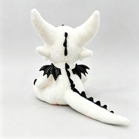 Peluche mignonne de petit dragon blanc, poupée douce et réconfortante, rembourrée de coton PP, cadeau d'Halloween