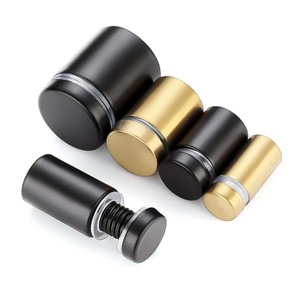 Vis de fixation noires 1/2 x 1 po pour panneaux publicitaires miroir, vis à tête fraisée pour supports de panneaux en acrylique et verre, fixation murale pour cadres - Product Image 1