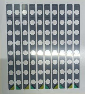 0.175PC 5 Color Silk Screen Back <strong>Printing</strong> <strong>3M</strong> Water Tape Transparent Window Sensor Photoelectric Controller Label <strong>Sticker</strong> - Product Image 2