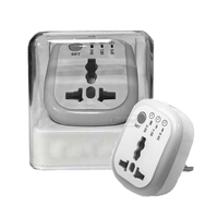 Adaptateur de chargeur Apple lumineux temporisé avec veilleuse, protection contre les surcharges 10A, matériau PC, prise EU, compatible prises 60Hz