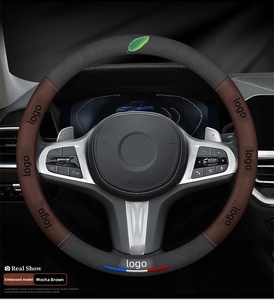 Cubierta de volante de coche transpirable directa de fábrica <span class=keywords><strong>3D</strong></span> impreso con logotipo personalizado de alta calidad para comercio exterior - Product Image 6