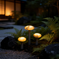 Lampe de jardin en forme de champignon, éclairage décoratif extérieur, lampadaire de jardin créatif en marbre, étanche