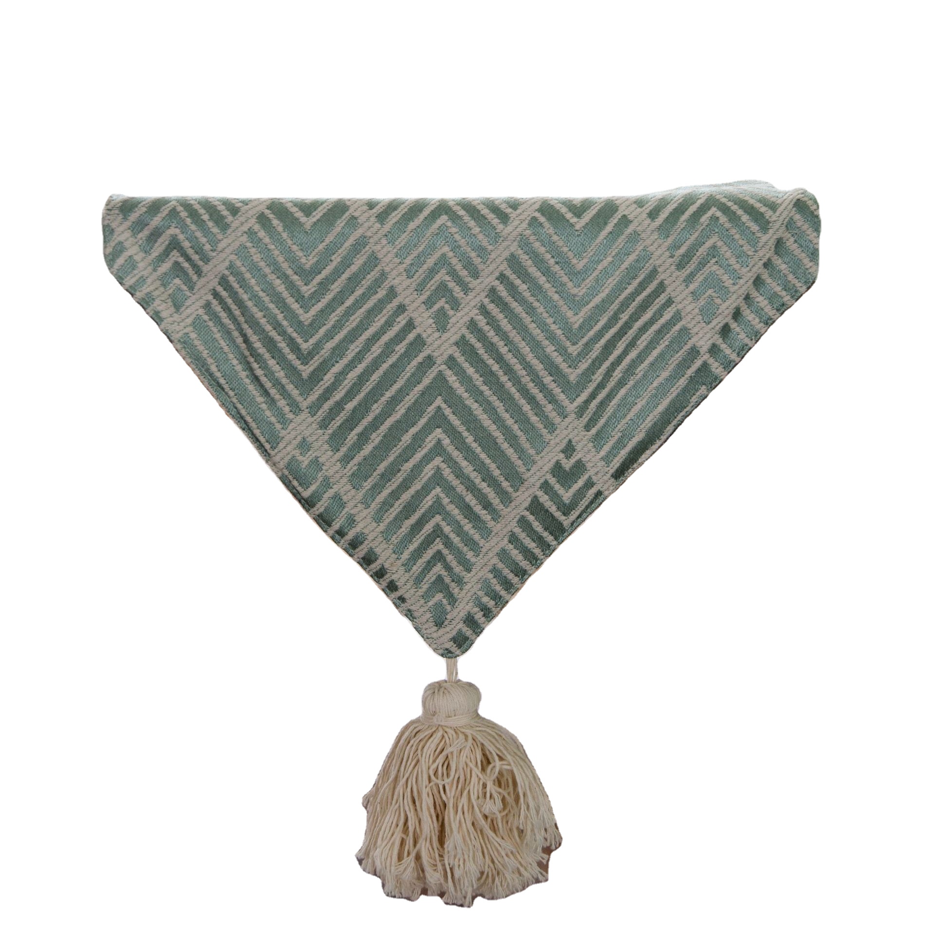 Нордическая жаккардовая Геометрическая скатерть с кисточками, модный чайный флаг, обеденный флаг