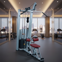 Máquina de gimnasio ST-4054 Loader Fitness con soporte de acero para mancuernas, equipo de selección de carga por pin, Lat Pull Down y Seat Row