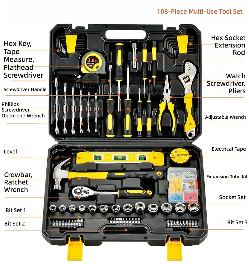 108-piece multi-tool set