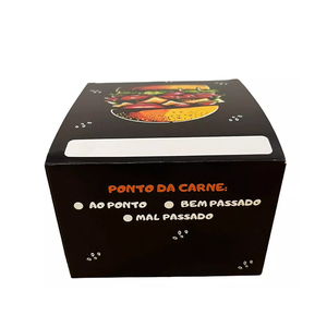 Impression couleur en <span class=keywords><strong>gros</strong></span> d'usine 6 pouces <span class=keywords><strong>de</strong></span> papier coloré Big Mac. Boîtes <span class=keywords><strong>de</strong></span> papier en carton pour frites à hamburger Boîte <span class=keywords><strong>de</strong></span> forme carrée - Product Image 4