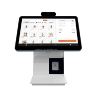 Terminal de point de vente tactile 15,6 pouces tout-en-un avec imprimante thermique pour caissiers de supermarché, OS Linux/Windows, garantie 1 an