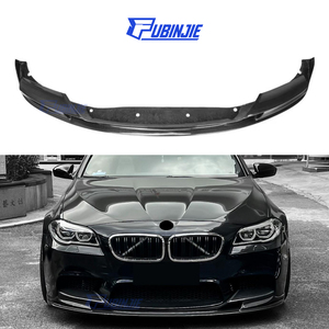 Divisor de Labios Delantero de Fibra de Carbono de Alta Calidad, Estilo 3D, para <span class=keywords><strong>BMW</strong></span> F10 Real M5 2010-2016, Labio Delantero de Fibra de Carbono - Product Image 1