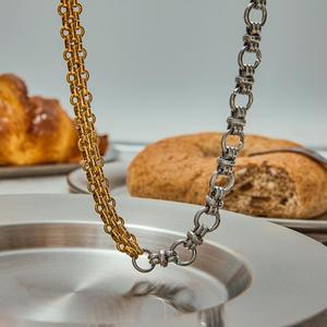 Collana Retrò Bohémien con Catena in Acciaio Inossidabile, Design Originale, Gioiello Natalizio - Product Image 5