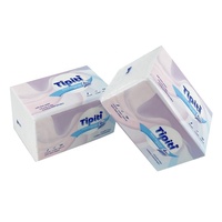 Boîte de mouchoirs en papier doux de qualité supérieure, certifiée ISO9001, en pâte de bois non fluorescente, 4 paquets/pack, pour usage hôtelier, vente en gros
