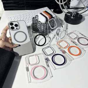 Funda Protectora para Teléfono iPhone, Doble Color, Removible, Transparente, Magnética, Resistente a Impactos, TPU+PC - Product Image 2