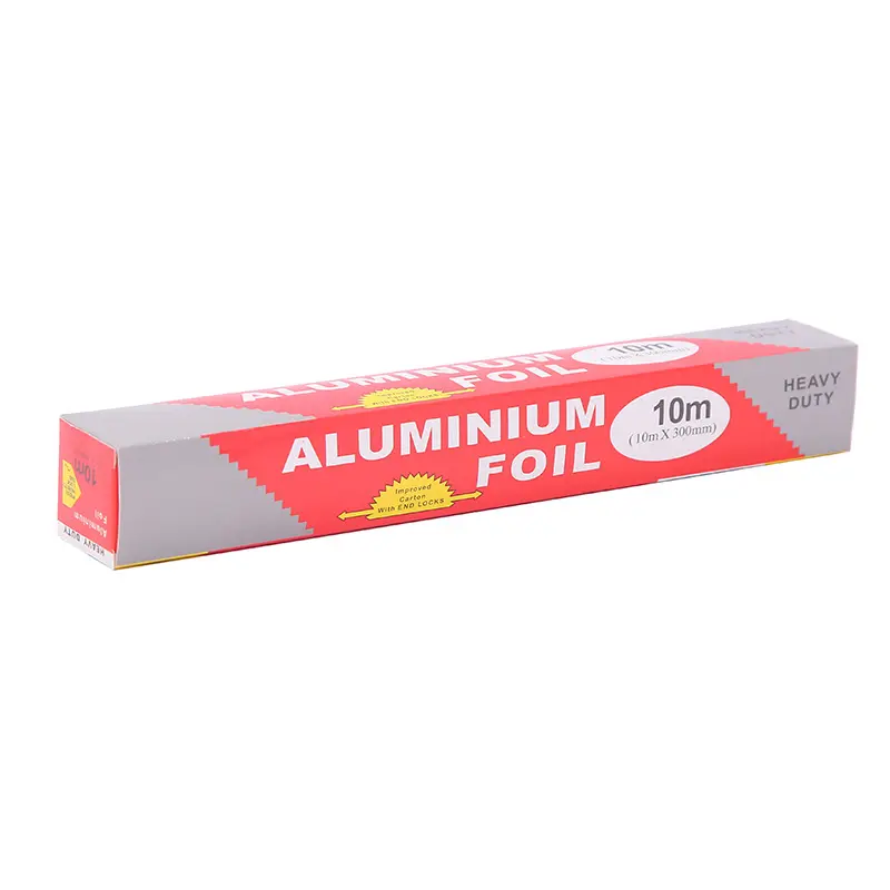 disposable food grade papel aluminio Food packing BBQ Baking aluminium foil paper roll