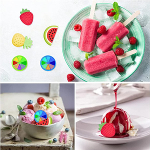 Nhà Máy mẫu miễn phí trái cây hình dạng silicon nhựa khuôn sô cô la Khuôn Silicone Ice Cube khay - Product Image 2