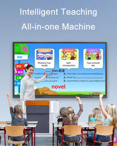 55 Inch School Smart Board Interactive <b>Whiteboard</b> Full HD 3840x2160 Resolution 20 Touch Points Windows OS Smart <b>Glass</b> Display - Product Image 6