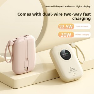 แบตเตอรี่สำรองพก<span class=keywords><strong>พา</strong></span>แบบพลาสติก Li-Polymer ความจุ 8000-10000mAh พร้อมสายในตั<span class=keywords><strong>ว</strong></span> 2 เส้น หน้าจอ LED แสดงผลแบบดิจิตอล ชาร์จเร็<span class=keywords><strong>ว</strong></span> 22.5W - Product Image 4