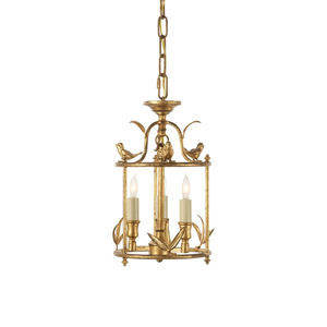 Lámpara Colgante de Latón Estilo Francés Vintage, Lámpara Clásica Tipo Farol para Sala de Estar, Comedor, Cocina, 110V - Product Image 4
