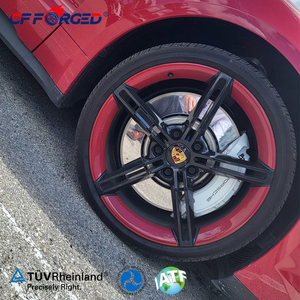 Rines de Aleación de Aluminio Forjado CF de 16-24 Pulgadas 5X114.3 en Negro Hiperbrillante, Nuevos para <span class=keywords><strong>Panamera</strong></span> Cayenne - Product Image 4