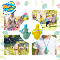 Pendentif jouet à bulles en forme de poussin suspendu, pour Pâques et le Festival du Printemps, cadeau pour enfants, avec baguette à bulles et instructions