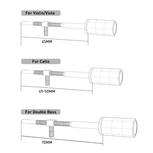Tornillo Premium para Taladro de Violín Barroco 4/4 - Madera de Serpiente y Ébano para Luthiers y Músicos Profesionales con Ojal - Product Image 5