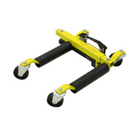 Roue Dolly Voiture Patins Véhicule Positionnement Hydraulique Pneu Jack Cliquet Pied Ascenseur Hydraulique Voiture Roue Dolly, 1500lbs