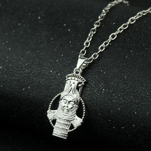 Collane con ciondolo Ashur per donne uomo Lama,Lamma, toro alato Lamassu è un gioiello di divinità protettiva assiria - Product Image 4