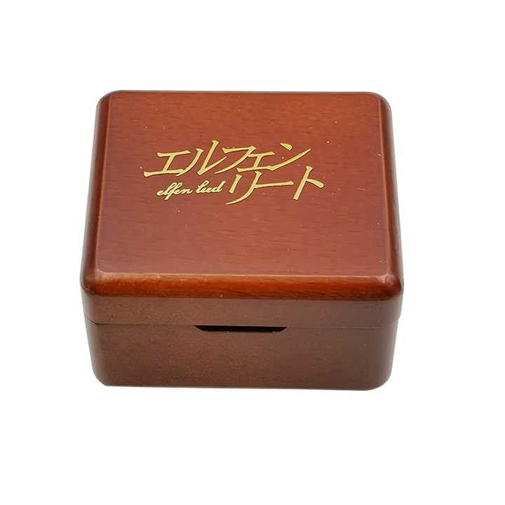 エルフェンリート 木製オルゴール 18弁 リリウム曲 箔押し ゴールド