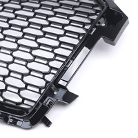 Grille de pare-chocs avant Audi A1 style RS, maille nid d'abeille, 2016-2018, plastique ABS, pièce de rechange pour mise à niveau